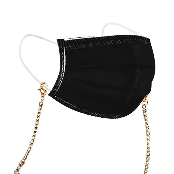 privileged by j.c. dossier Sassy Rhinestone Mask Chain