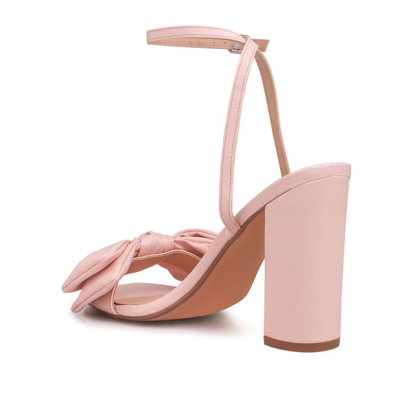 Privileged By J.c. Dossier Savannah Pink Vegan Leather Heels