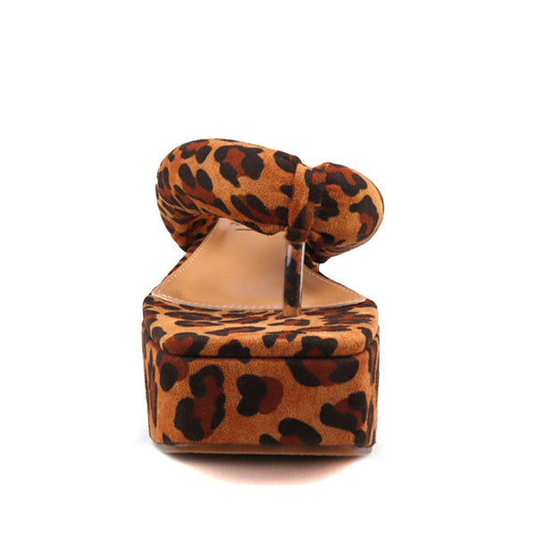 Privileged By J.c. Dossier Scotia Leopard Platform | Bold & Comfy
