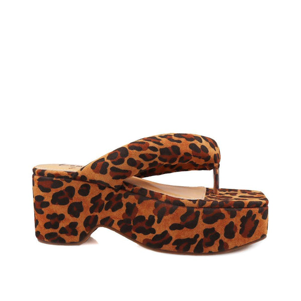 privileged by j.c. dossier Scotia Leopard Platform | Bold & Comfy