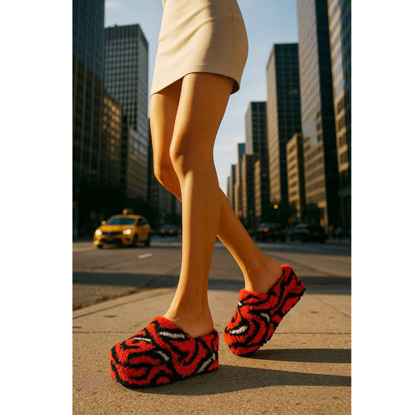 Privileged By J.c. Dossier Selah Fuzzy Platform Slip-On Boots