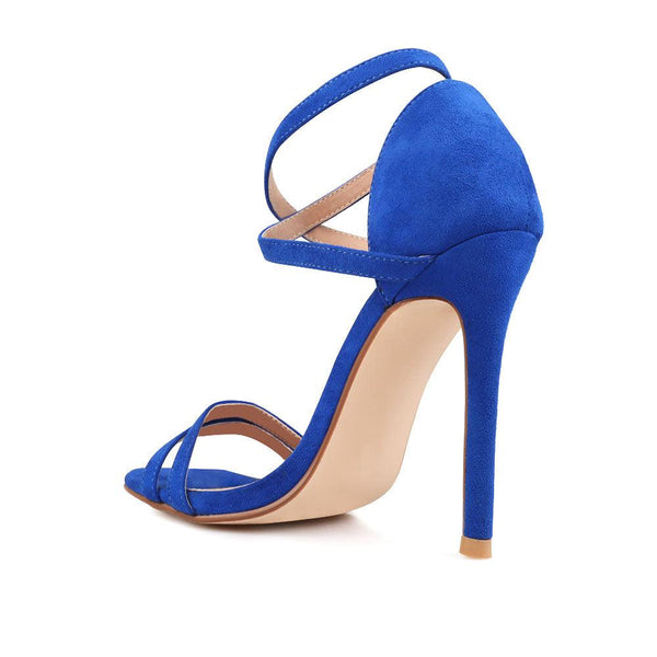 Privileged By J.c. Dossier Serenity Blue Vegan Suede Heel