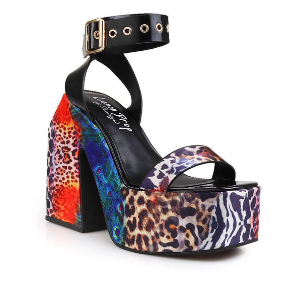 Privileged By J.c. Dossier Sharell Black Platform Heels – Bold & Festival-Ready