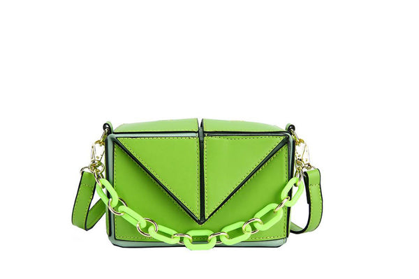 privileged by j.c. dossier Shelby Neon Green Handbag