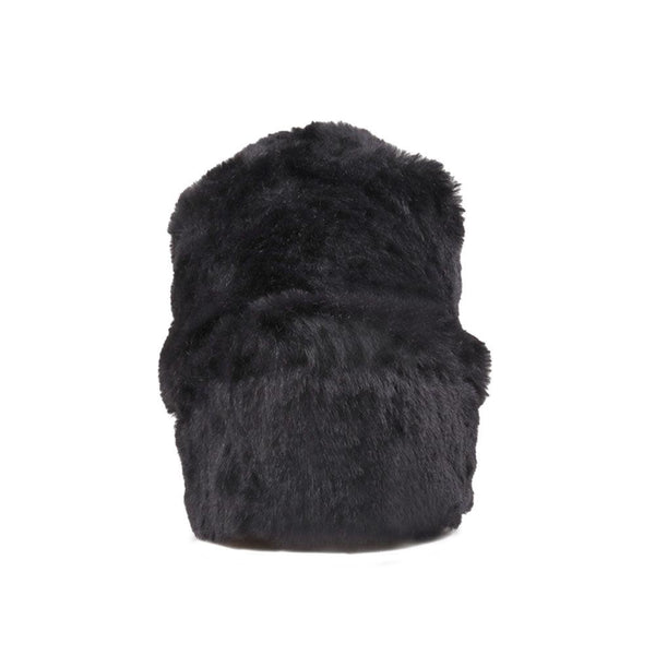 Privileged By J.c. Dossier Sloane Black Fluffy Platform Shoes