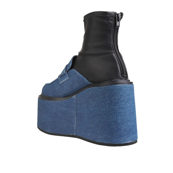 Privileged By J.c. Dossier Soniya Blue Platform Bootie