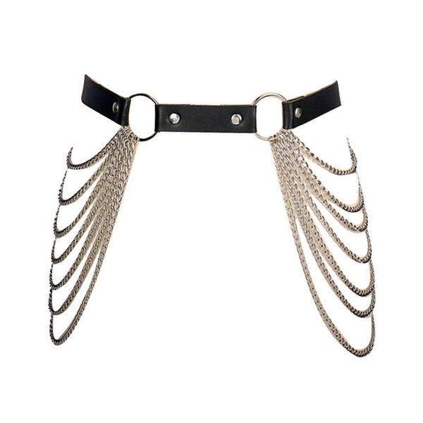 Privileged By J.c. Dossier Sophy Chain Waist Belt Silver