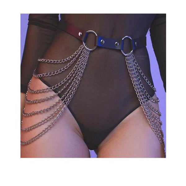 privileged by j.c. dossier Sophy Chain Waist Belt Silver