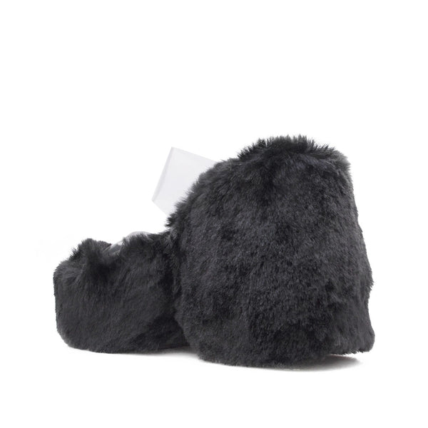 Privileged By J.c. Dossier Spade Blue Fuzzy Platform Heels