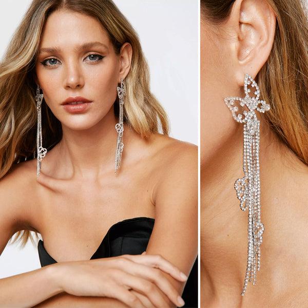 Privileged By J.c. Dossier Statement Butterfly Dream Dangling Earrings