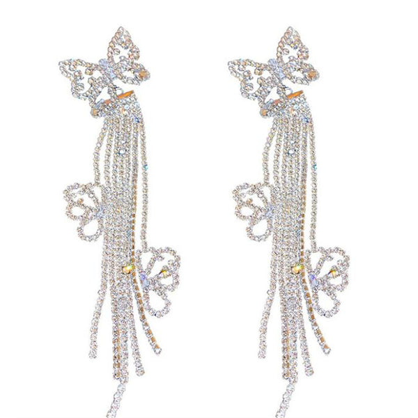 privileged by j.c. dossier Statement Butterfly Dream Dangling Earrings