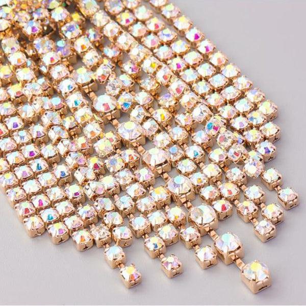 Privileged By J.c. Dossier Suki Rhinestone Heart Earrings