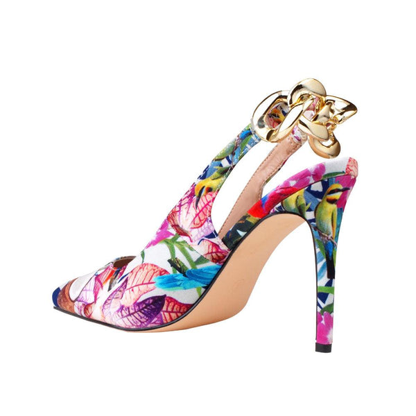 Privileged By J.c. Dossier Tangent Floral Heel - Bold Festival-Ready