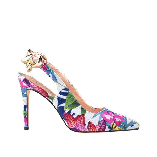 privileged by j.c. dossier Tangent Floral Heel - Bold Festival-Ready
