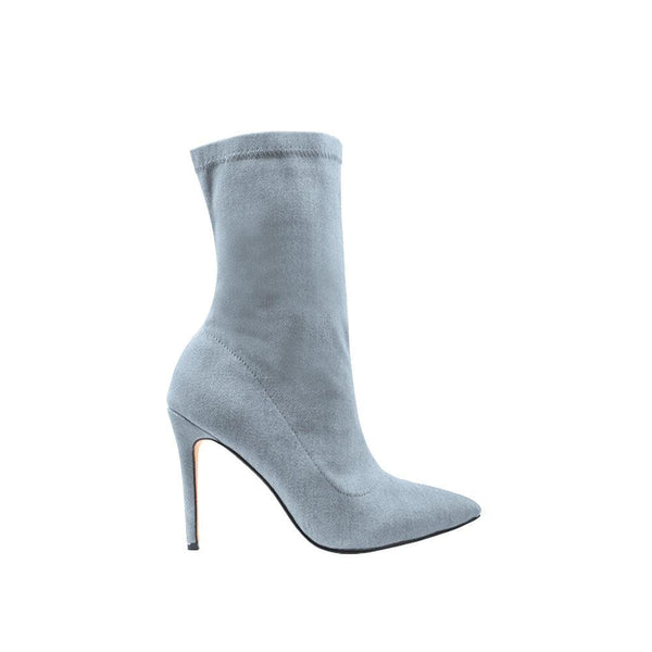 privileged by j.c. dossier Tekoa Solids Grey Vegan Suede Boot