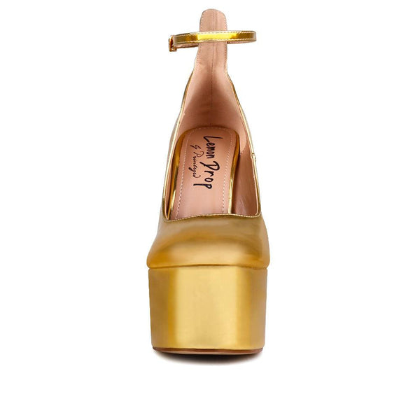 Privileged By J.c. Dossier Tellier Gold Platform Pump