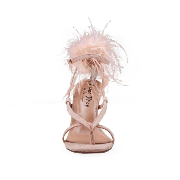 Privileged By J.c. Dossier Thelanta Pink Feather Heel
