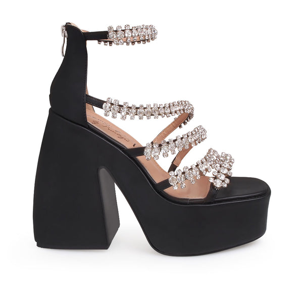 privileged by j.c. dossier Torry Black Platform Heels