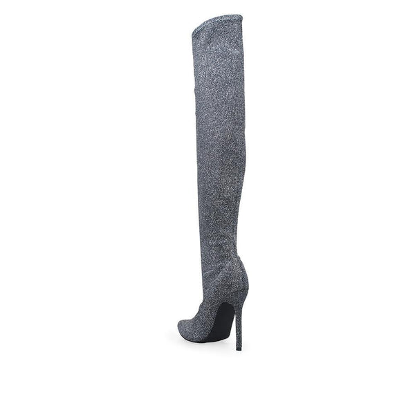 Privileged By J.c. Dossier Utecht Silver Glitter Boot