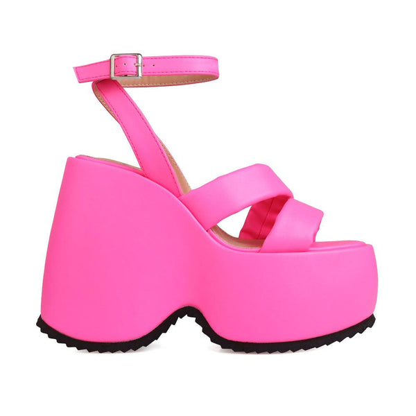 privileged by j.c. dossier Valentin Pink Platform Heels