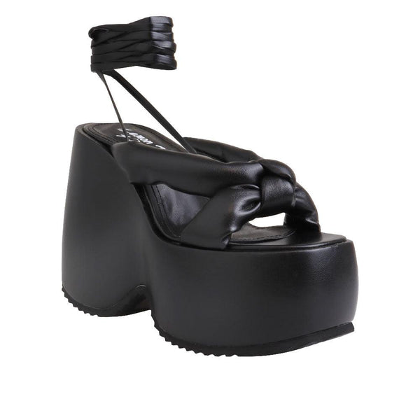 Privileged By J.c. Dossier Vally Black Platform Heels