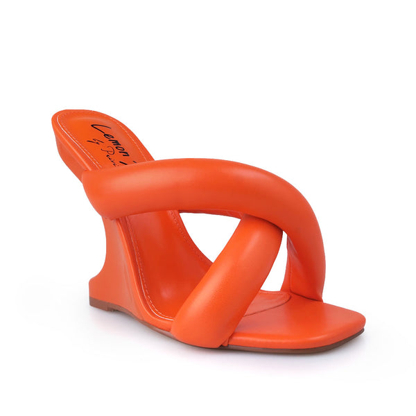 Privileged By J.c. Dossier Vaughan Orange Architectural Heel