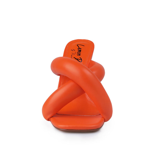 Privileged By J.c. Dossier Vaughan Orange Architectural Heel