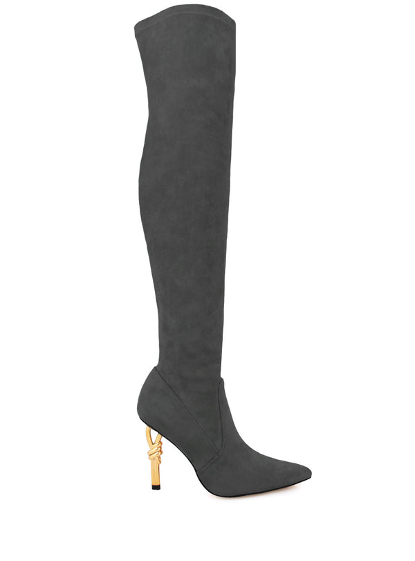 privileged by j.c. dossier Vercia Neon Green Over-the-Knee Boot
