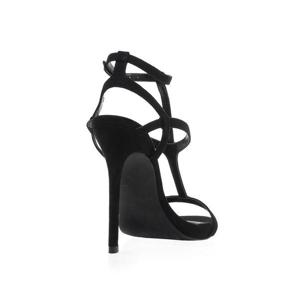 Privileged By J.c. Dossier Victor Black Strappy Heel