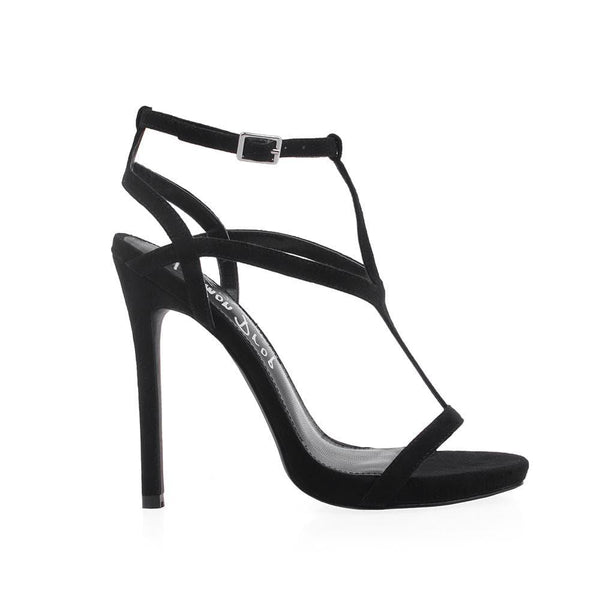 privileged by j.c. dossier Victor Black Strappy Heel