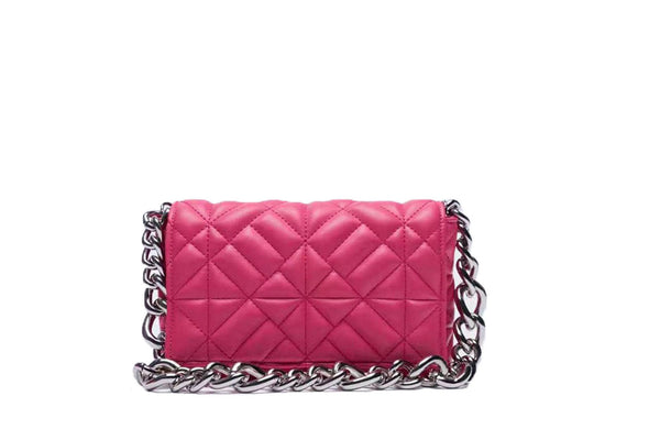 Privileged By J.c. Dossier Vienna Quilted Lemon Purse