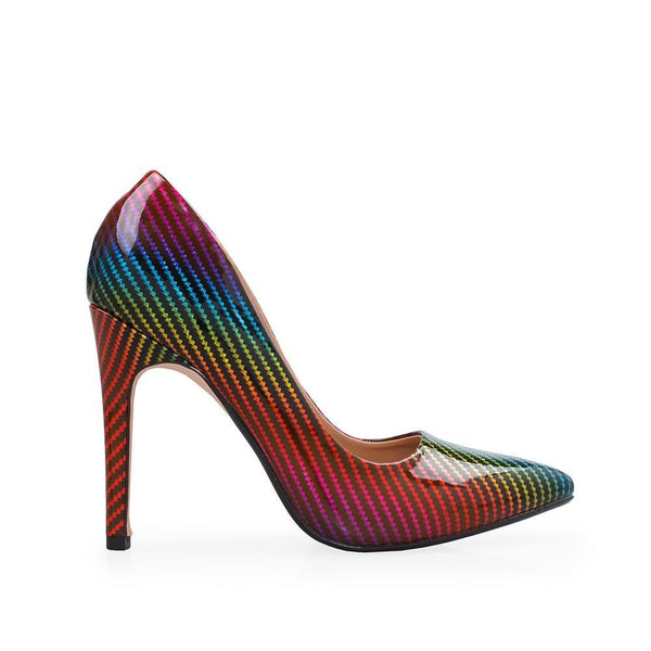 privileged by j.c. dossier Viviana Rainbow High Heel Pump
