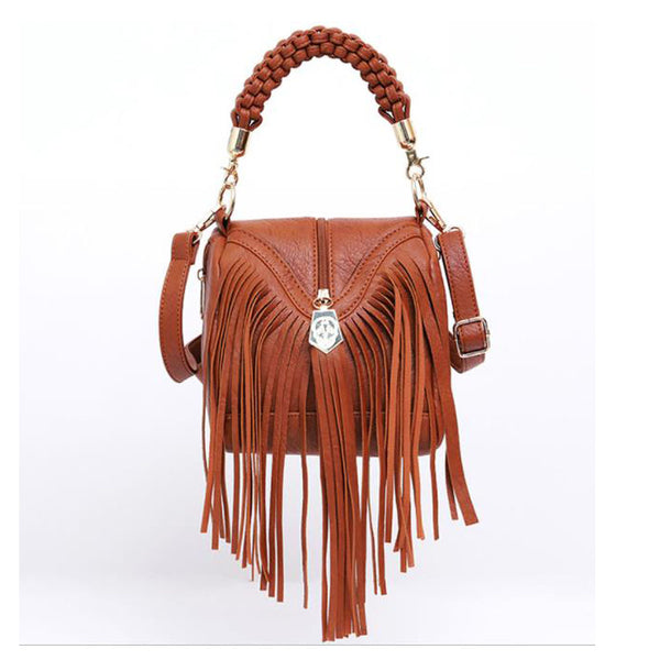 Privileged By J.c. Dossier Wanda Gray Fringe Crossbody Bag