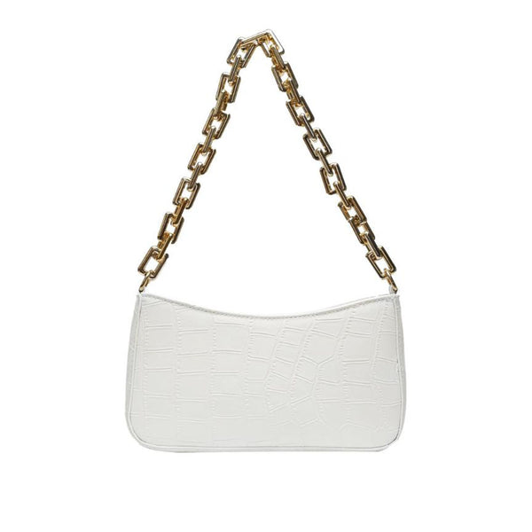 Privileged By J.c. Dossier Waverly Purple Croc Vegan Leather Purse