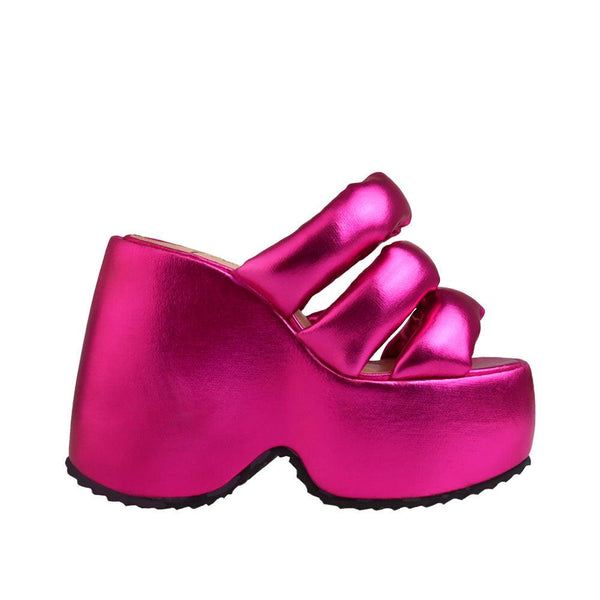 privileged by j.c. dossier Winter Pink Platform Shoes