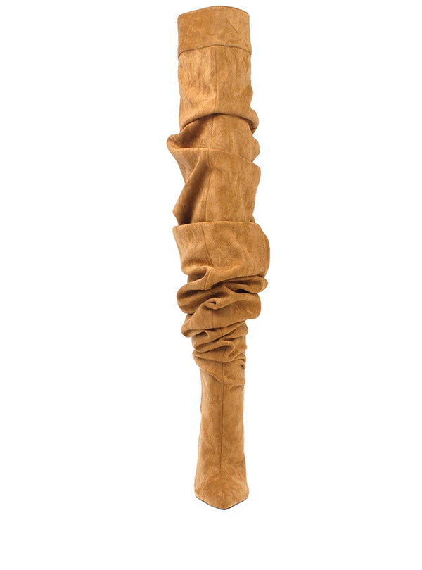 Privileged By J.c. Dossier Xenia Black Thigh High Boots