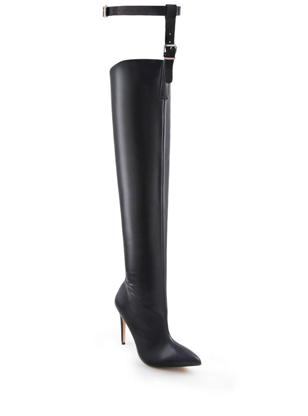 Privileged By J.c. Dossier Yareni Black Over The Knee Boots