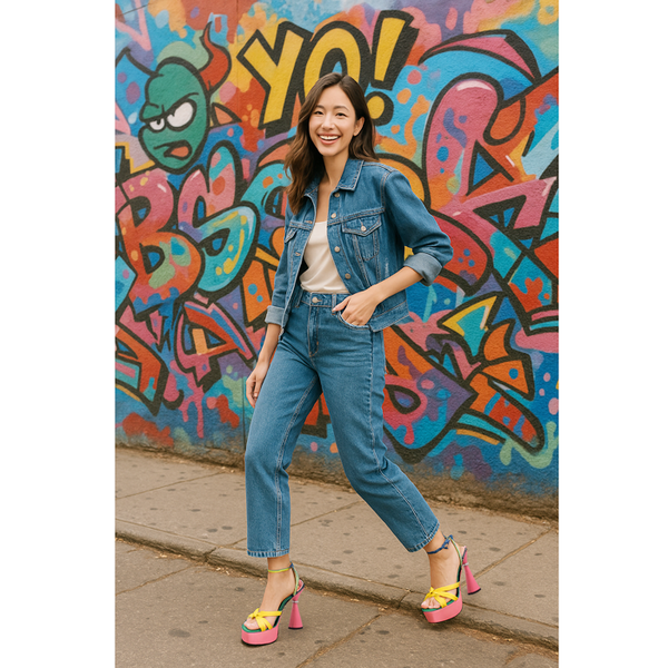 Privileged By J.c. Dossier Yarnell Pink Platform Heels