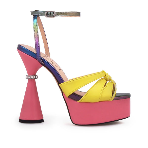 privileged by j.c. dossier Yarnell Pink Platform Heels