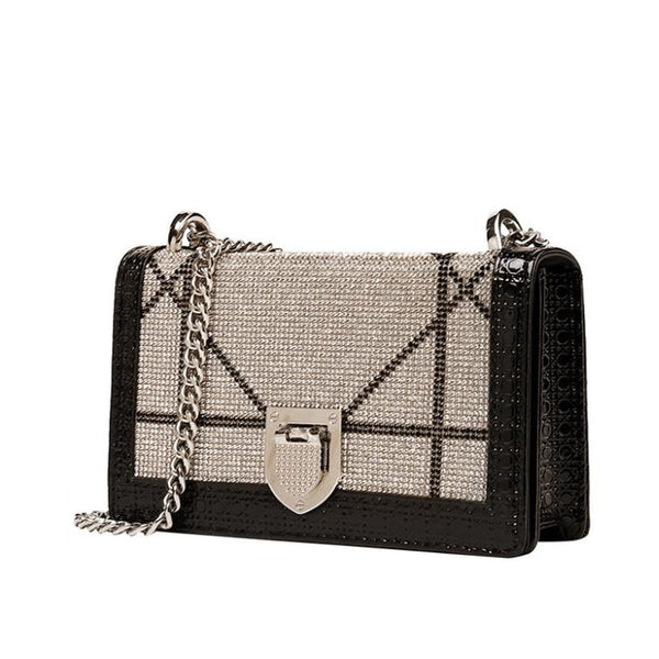 Privileged By J.c. Dossier Yuri Metallic Rhinestone Handbag