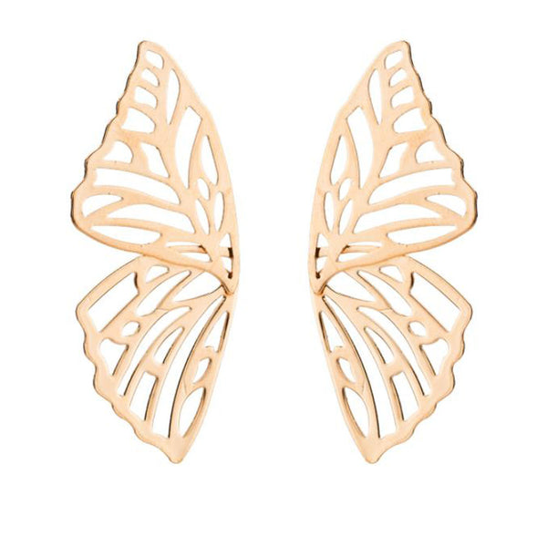 Privileged By J.c. Dossier Zora Gold Butterfly Earrings