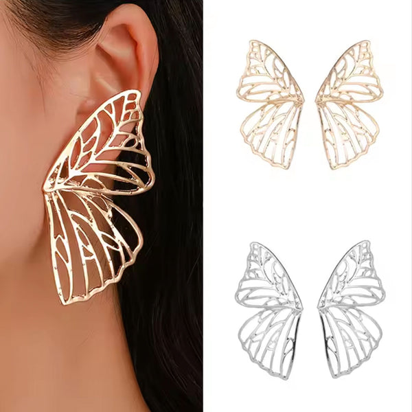Privileged By J.c. Dossier Zora Gold Butterfly Earrings