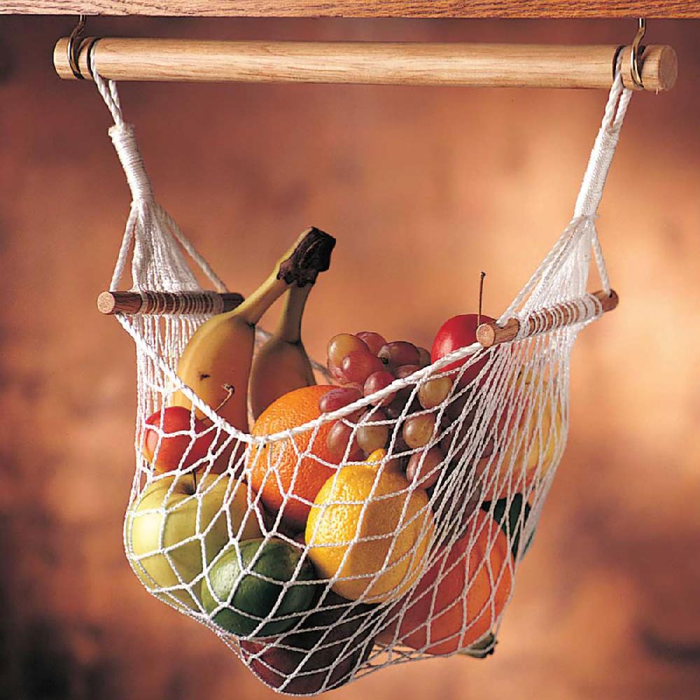 prodyne Beechwood Fruit & Veggie Under Cabinet Hammock - Prodyne