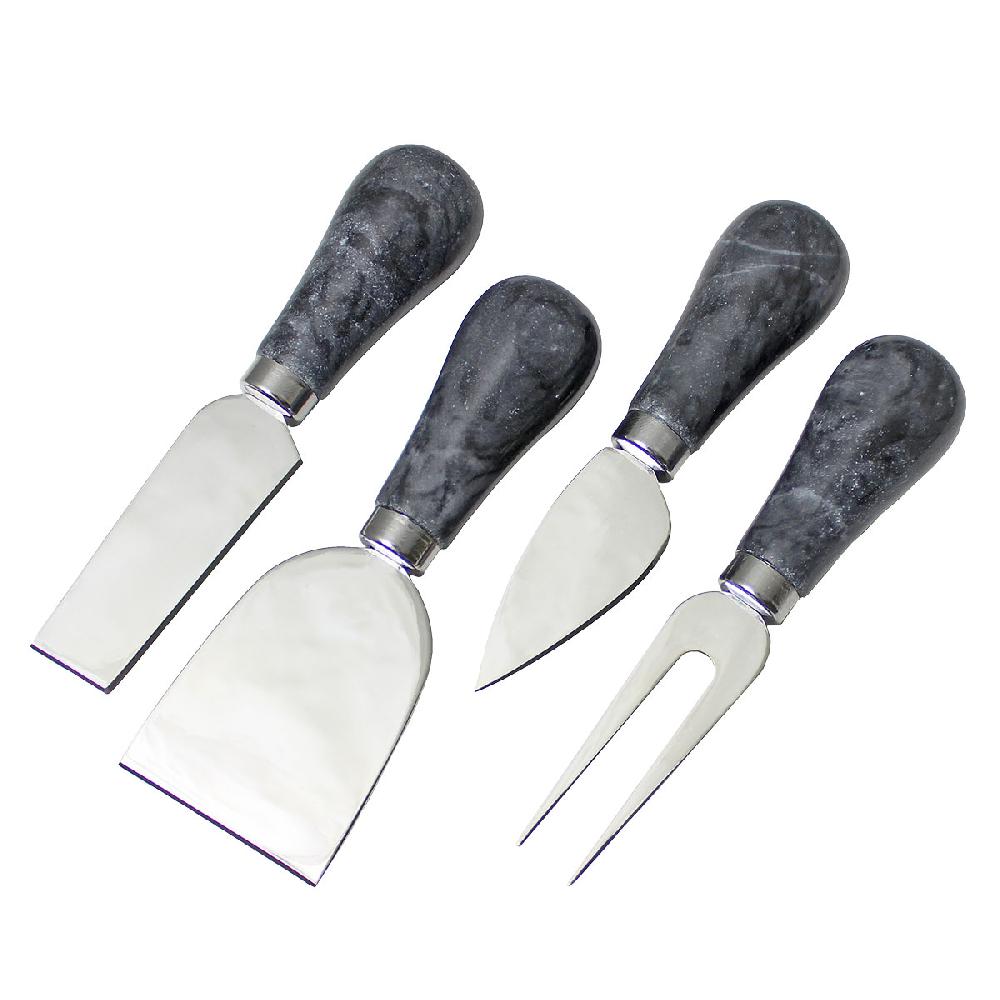 prodyne Black Marble Polished Handles Fromâ™ Cheese Knives & Tools Set of 4 - Prodyne