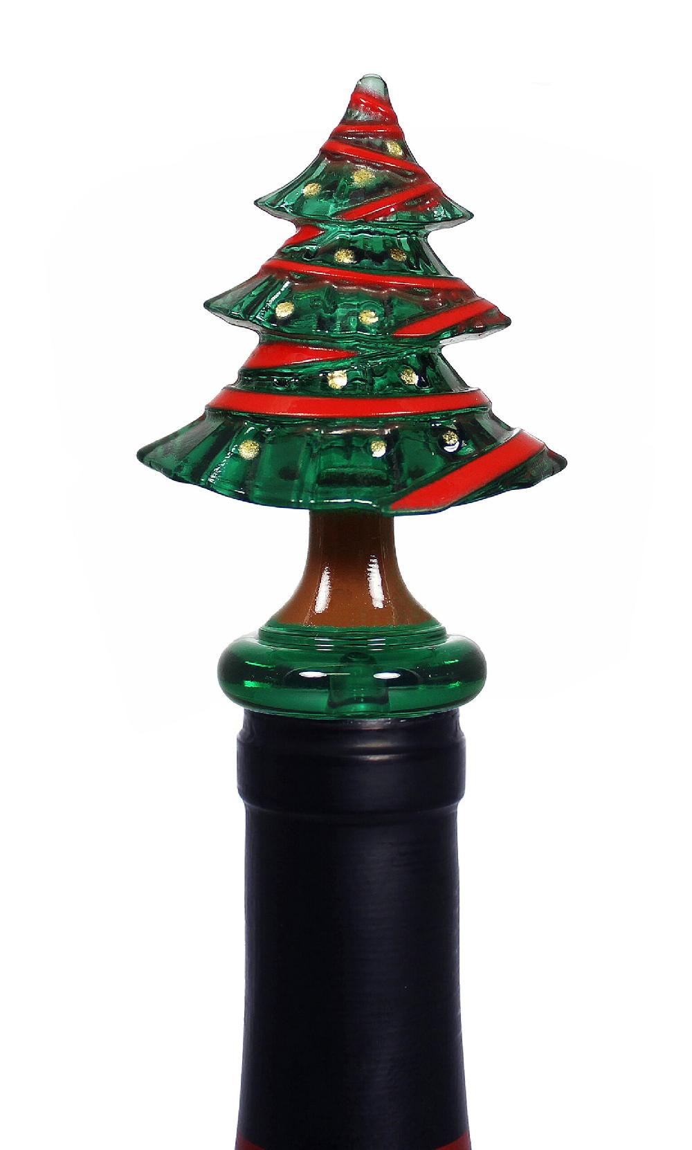 Prodyne Holiday Acrylic Bottle Stoppers Set Of 3 - Prodyne