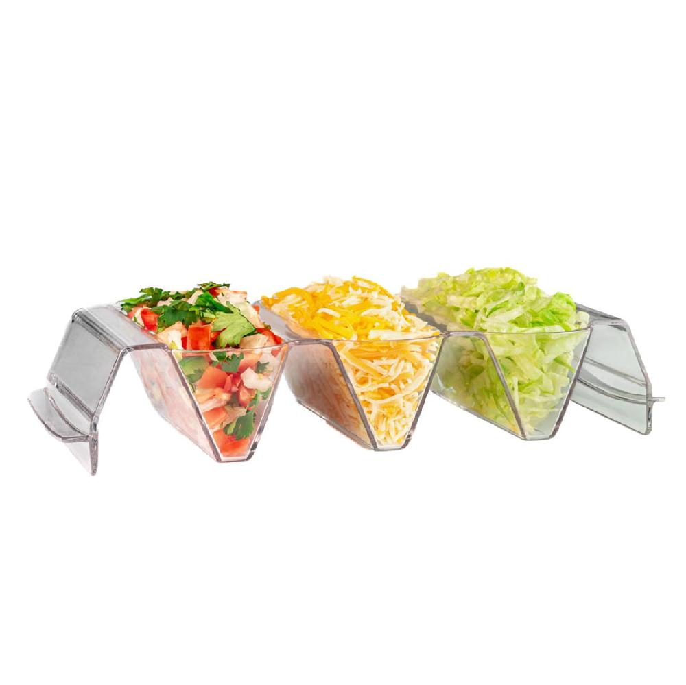Prodyne It’s Taco Time™ Prep & Serve Taco Bar Set Of 3 - Prodyne