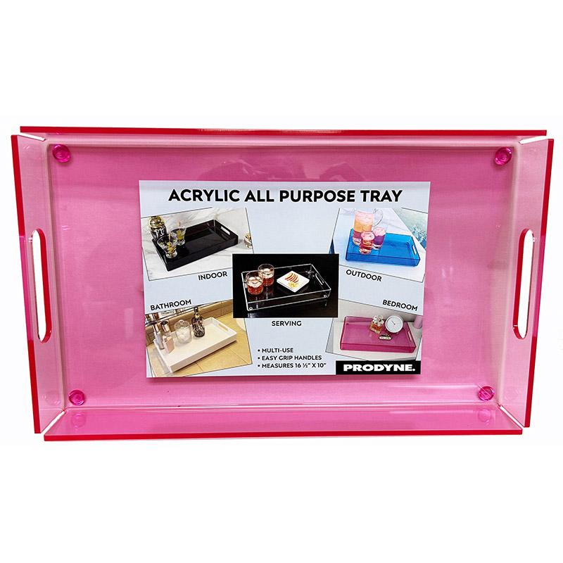 Prodyne Acrylic All Purpose Tray Pink - Prodyne