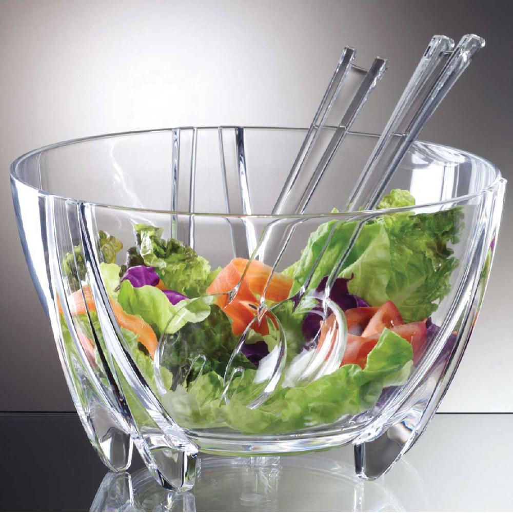 prodyne Acrylic Salad Bowl & Server Clear - Prodyne