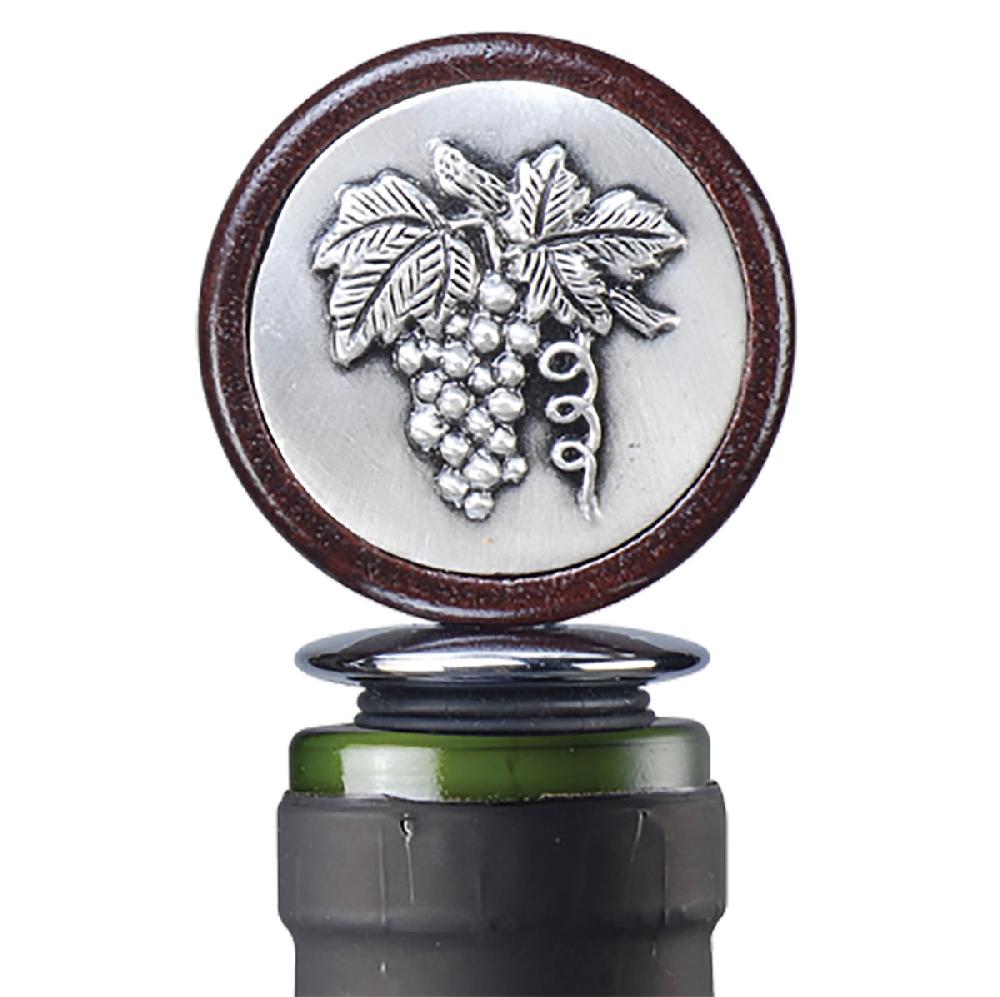 prodyne Grapes Medallion Bottle Stopper - Prodyne