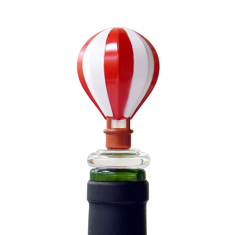 prodyne Hot Air Balloon Bottle Stopper Red - Prodyne
